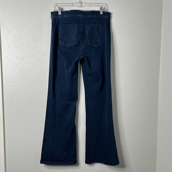 J Brand High Rise Tailored Flare Jeans Women’s 32 Allegiance Blue Stretch - Picture 6 of 11